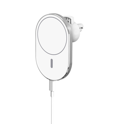 Mobile Phone Slim Lightweight 15W Wireless Charger Magnetic Fast Charger with Car Air Vent Mount Phone Holder for IP12 IP13