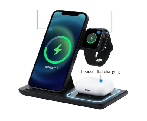 Multifunctional Portable Foldable Wireless Charging Three-in-one Mobile Phone Fast Wireless Charger For iPhone 12