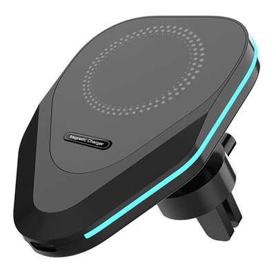 Convenient Wireless Magnetic Car Charger Mount 15w Car Mobile Phone Car Charger Mount For Iphone 13