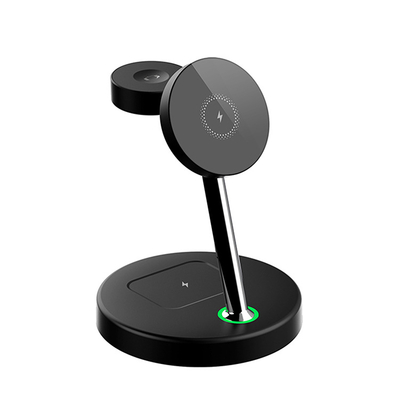 Brand On Tablet Qi 15W 3 in 1 Wireless Charger Adapter Fast Charging 3 in 1 Foldable Wireless Charger for iPhone Wireless Charger for iWatch