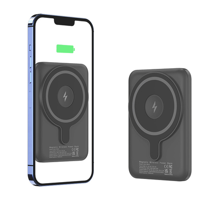 Newest Mini Portable Charger 5000mah Powerbank Indoor Outdoor Magnetic Wireless Charging Power Bank