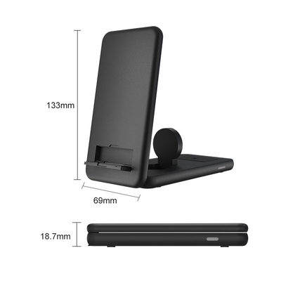 Cheap Multifunctional Universal Portable Smart Mobile Phone/watch/TWS Qi Protective Watch Holder Cell Phone for 3 in 1 Wireless Charger Station