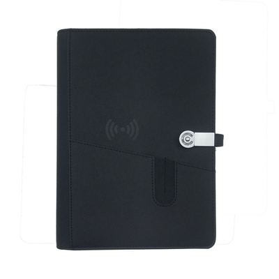 Quick Charge Power Bank Charge Support Customized Notebook Charger Diary Planner Wireless Notebook With USB Flash Drive