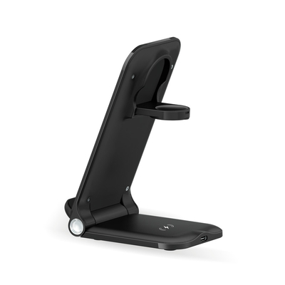 Wireless Charger 15W 15W Fast Wireless Charger 3 in 1 Stand Wireless Charging Foldable Portable Wireless Charger