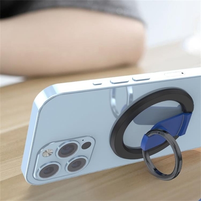 White Ring Mobile Phone Mount Adjustable Wireless Charger Finger Ring Holder Acceptable