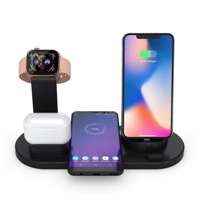 Phone*4/Smart Watch/Earphone/Night Light Compatibility High QI Radio Smart Charger For iPhone Fast Wireless Charger For Samsung Phone Charging